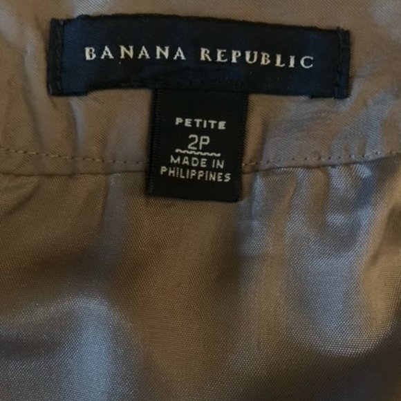 Banana Republic Taupe Fall Layered Skirt Size 2P - Picture 3 of 4